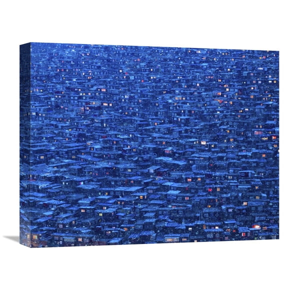 Global Gallery Shu-Guang Yang 'Dwelling' Canvas Wall Art
