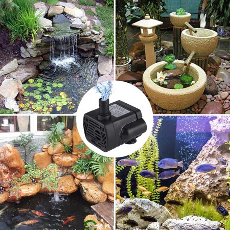 Reactionnx 200L/H 4W Submersible Water Pump, Ultra Quiet for Pond, 1.6ft High Lift, Aquarium, Fish Tank Fountain, Powerful Water Pump with 4.9ft (1.5m) Power (Best Ls1 Water Pump)