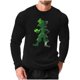 thumbnail image 3 of TaTaai Men's St. Patrick's Day Printed Round-Neck Top, Long-Sleeve Casual Loose Elastic T-shirt, Soft Fabric for Daily Outdoor Casual Wear Gift, 3 of 5
