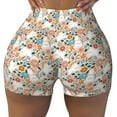 thumbnail image 2 of Picia Cute Rabbit Floral Printed Workout Shorts for Women Seamless Scrunch Butt Lifting High Waisted Yoga Gym Booty Running Moisture-wicking Short Pants-XX-Large, 2 of 9