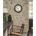 thumbnail image 4 of 14 inch Retro Wall Clock Silent,Accurate Time,Big Numbers,Quartz,Analog,Black Gold, 4 of 7