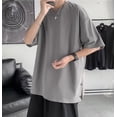 thumbnail image 6 of Sngxgn Men's Lightweight Short Sleeve Crew Neck T-Shirt(Dark Gray,XXXXL), 6 of 6
