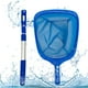 thumbnail image 1 of Red recogedora de hojas para piscina, con poste telescópico de aluminio de 3 secciones y red de nailon de malla fina mediana, herramienta de limpieza para piscinas para eliminar hojas y residuos., 1 of 4
