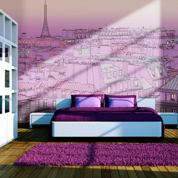 Tiptophomedecor Cityscape Wallpaper Wall Mural - Friday Evening In Paris