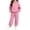 Pink, variant on CYRBOKO Girls Sweatsuits 2pcs Sets 7-8, Half Zip Casual Lightweifht Fleece Lined Long Sleeve Zip Up Hoodie and Joggers Pink Size 7-8 T