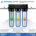 thumbnail image 3 of iSpring WGB32B-KS Sistema de Filtrado de Agua para Toda la Casa, Reduce PFOA/PFOS, PFAS, Plomo, Cloro, Cloramina y Sedimentos, Sistema de Filtrado de Agua para Toda la Casa de 3 Etapas, 3 of 8