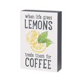 thumbnail image 2 of 'When Life Gives Lemons Trade for Coffee' Boîte Sign Medium, 2 of 4
