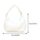 thumbnail image 5 of Bolso Axila Informal Retro para Mujer Bolso Diario Cuero PU para Niñas Al Aire Libre (blanco), 5 of 9
