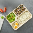 thumbnail image 4 of SLYNSHome Clearance Take Out Food Containers - 4 Compartments - Disposable - Paper Lunch Box with Lids - Eco-Friendly Biodegradable, 4 of 6