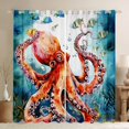 thumbnail image 1 of YST Rideaux Ananas Tropicaux Fleurs Rouges Rideaux Occultants 76x54 Feuilles de Palmier Rideaux & Draperies, Rideaux de Chambre d'Été pour Filles Décoration de Chambre, 1 of 6