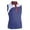 Navy/Red/White, variant on Monterey Club Women's Galaxy Contrast Block Sleeveless Golf Polo Shirt #2479