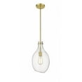 thumbnail image 1 of 493-1S-SG-G552-9-LED-Innovations Lighting-Salem - 1 Light Mini Pendant In Industrial Style-16 Inches Tall and 8.5 Inches Wide Satin Gold Clear, 1 of 1