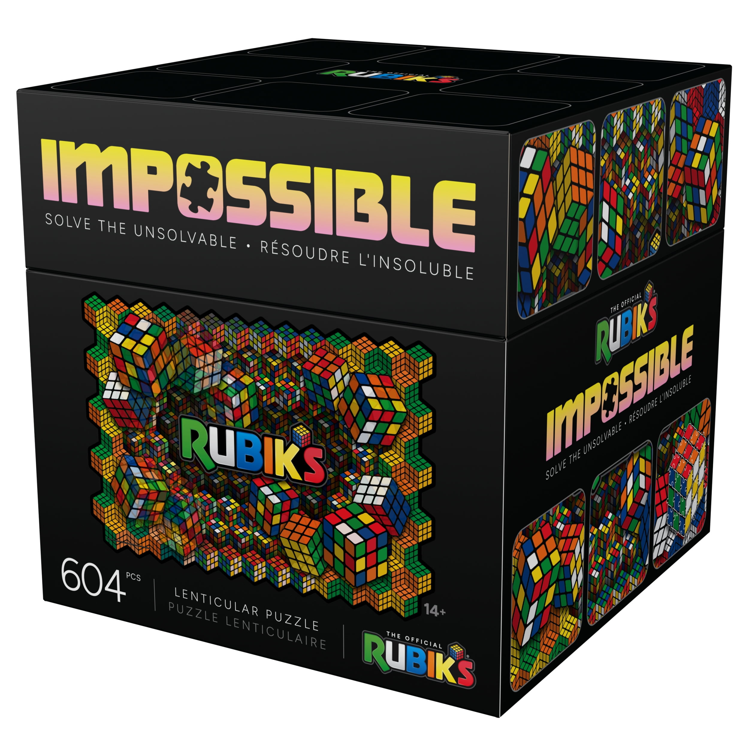 Rubik’s Cube, Rubik’s Impossible Puzzle, 604-Piece Lenticular Puzzle, Ages 14+, Rubik’s Impossible Puzzle