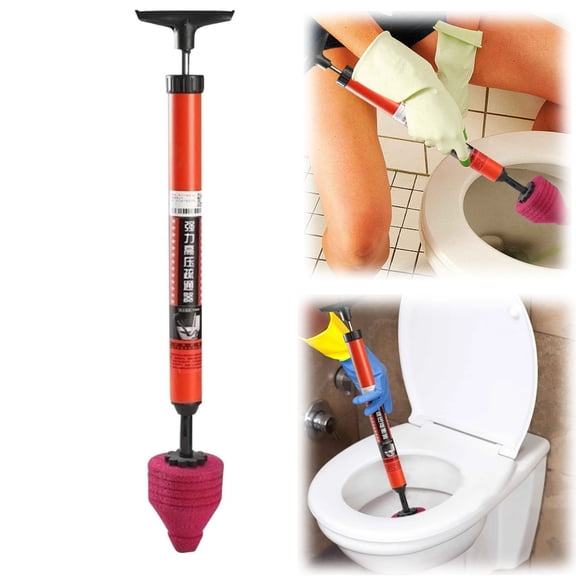 2026 New Upgrade High Pressure Toilet Unblock Shot Toilet Pipe Plunger High Pressure Toilet Unblock A Shot Stainless Steel Toilet Toilet Snake