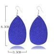 thumbnail image 3 of GHSOHS Vintage Teardrop Shaped Leather Earrings for Women Simple Fashion Drop Dangle Earrings Ear Hook Party Jewelry Gift, 3 of 3