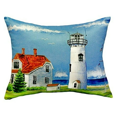 Chatham MA Lighthouse No Cord Pillow 16x20