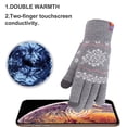 thumbnail image 3 of Guantes de invierno con pantalla táctil para mujer y niña, guantes de punto suaves y cálidos, 3 of 5