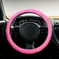 thumbnail image 4 of Studded Leather Steering Wheel Cover Non-Slip Grip Enhancer for Car Interior Accessories, 4 of 5