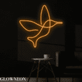thumbnail image 3 of Glowneon Hummingbird Neon Sign, Hummingbird Led Sign, Bird Line Art, 3 of 5