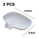 thumbnail image 2 of Soporte de esponja de silicona con drenaje automático para platos de cocina | Bandeja de drenaje inclinada y estante para dirigir el agua al fregadero, 2 of 5