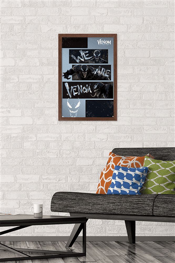 Marvel Venom: Let There be Carnage - We Are Venom Bars Wall Poster, 14.725" x 22.375", Framed