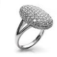 thumbnail image 1 of 925 Silver Crystal Full Diamond Flash Engagement Wedding Ring, 1 of 1