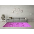 thumbnail image 3 of Ahgly Company Indoor Square Oriental Purple Industrial Area Rugs, 3' Square, 3 of 4