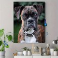 thumbnail image 4 of Brindle Boxer Dog Portrait Canvas Print Wall Art for Living Room Bedroom Office Study Coffee Shop Bar Decor, 4 of 8