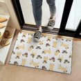 thumbnail image 2 of Cute Cartoon Pug Door Rugs,Washable Non Slip Door Mats Indoor,Decorative Door Mats,Entry Mat Indoor for Entrance,Bedroom,Kitchen,Bathroom,16"x24", 2 of 6