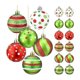 thumbnail image 1 of 12 piezas de adornos navideños de 2,4 pulgadas, adornos colgantes de plástico brillantes, bolas de elfo, remolinos, bastones de caramelo, colgantes de árbol de Navidad de menta para, 1 of 5