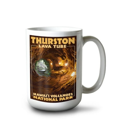 

15 fl oz Ceramic Mug Hawaii Volcanoes National Park Thurston Lava Tube Dishwasher & Microwave Safe