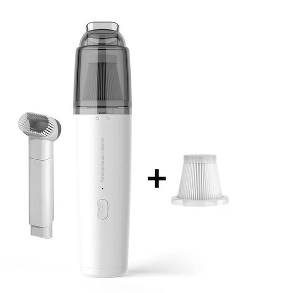 Cordless Handheld Vacuum Cleaner for Car and Home Mini Portable Mite Removal Device with Rechargeable Battery and Powerful Suction Plastic Mesh Filter