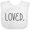 AA-White, variant on Inktastic Loved Boys or Girls Baby Bib