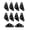 Medium black, variant on Yihuala 10Pcs Tent Cord Hook Tensioner, Guy Line Wind Cord Adjuster, Tent Rope Fastener Tightener Tightening Buckle for Camping