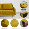 thumbnail image 6 of Hybition Velvet Sofa Modern Couch with Wooden Legs for Living Room-Gold, 6 of 9