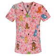 thumbnail image 5 of Uniforme d'Infirmière Imprimé Dessin Animé pour Femmes, T-shirt à Manches Courtes Col en V, Robe Chirurgicale, Uniforme de Travail pour Hommes, 5 of 5