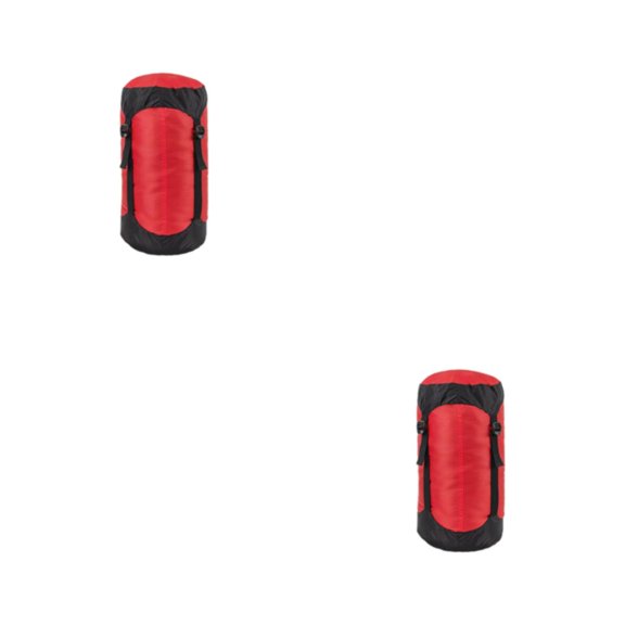 Wosthever cordón bolsa de compresión material de viaje saco de almacenamiento para senderismo montañismo trekking accesorios de escalada rojo Rojo/S 2Conjunto