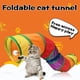 thumbnail image 1 of Rainbow Cat Toy Tunnels Juguetes ligeros plegables para mascotas (forma de S) Ndcxsfigh Para estrenar, 1 of 9