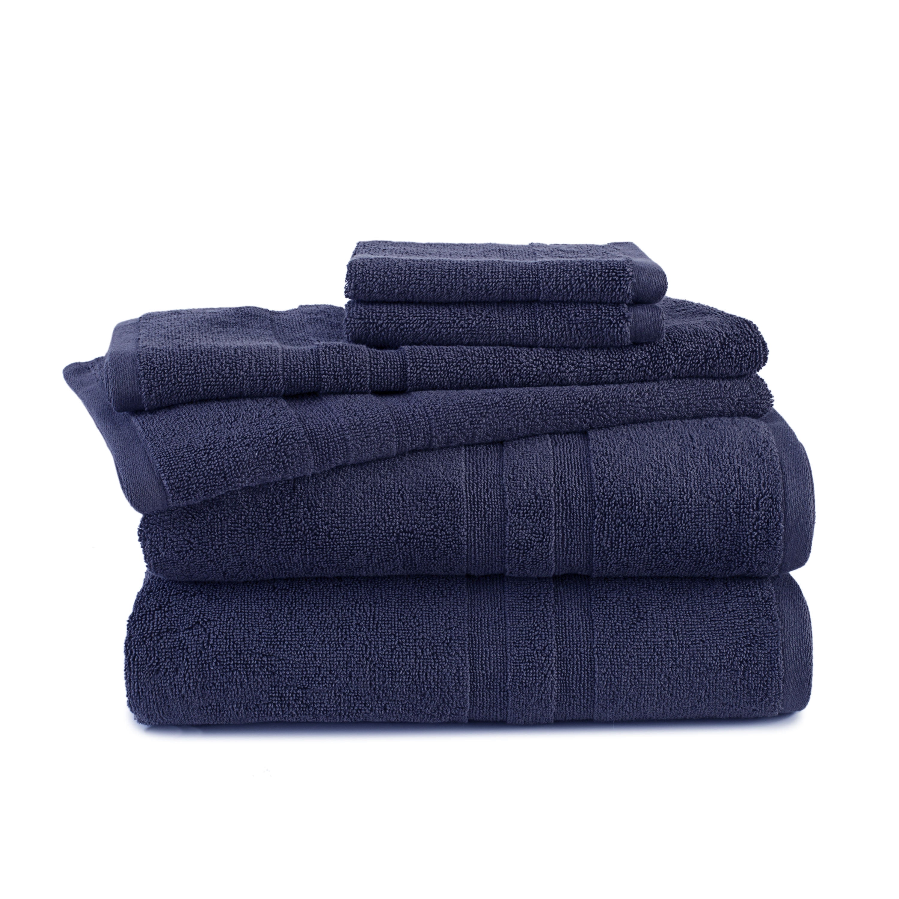 Martex Purity Odor Resistant Towel Set, 6Piece, Estate Blue