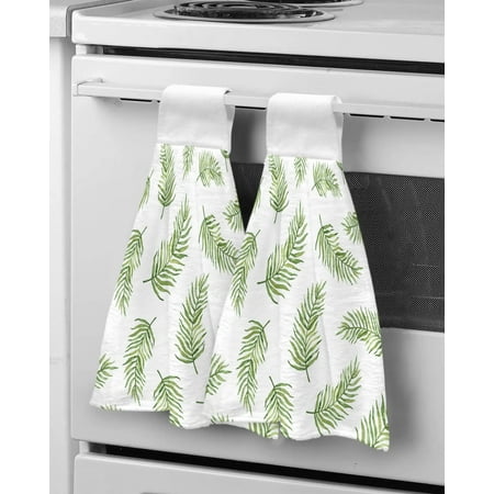 

Plant Green Needles Hand Towel Household Absorbent Kitchen Towel Lazy Rag W