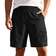 thumbnail image 5 of Hurxie Men's Cargo Shorts Quick Dry Lightweight Stretch Hiking Shorts for Men with Pockets No Lining Black,4XL, 5 of 7