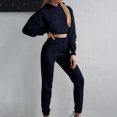 thumbnail image 2 of Dyegold Lounge Wear Sets Women Teen Girls Matching Sets For Women Sweat Pants Sets Women 2 Piece Outfits Fleece Winter Warm Clearance Sale 2023 ​Two Piece Pants Sets, 2 of 7