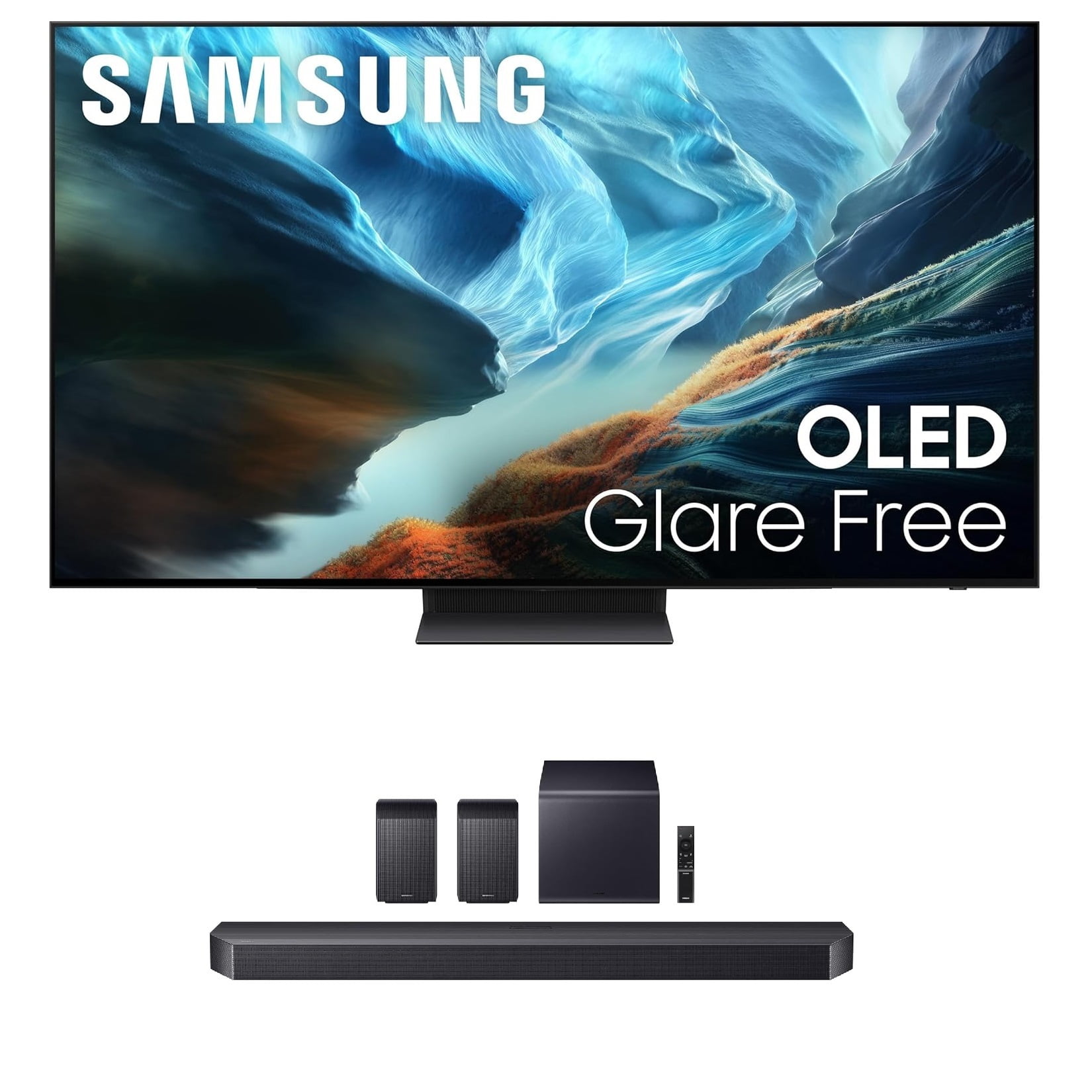 Samsung QN77S90HA 77" OLED TV with HW-Q990F Soundbar and Subwoofer (2026)