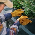 thumbnail image 3 of 1 par de guantes de trabajo de cuero para hombres y mujeres Guantes de jardinería de cuero, 3 of 5