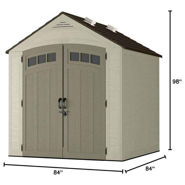 vitacraft septa.ply7層20.24 Suncast Large 7x7 ft. Vista Resin Storage Shed for Long Backyard