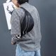 thumbnail image 3 of Hukapapa 2 riñoneras para hombres y mujeres, riñonera con correa ajustable para viajes, deportes, correr, azul+negro, 3 of 5