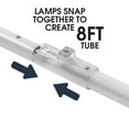 thumbnail image 5 of Feit Linear T8/T12 Cool White 93.4 in. 1-Pin Linear LED Tube Light Bulb 42 Watt Equivalence 1 pk, 5 of 10