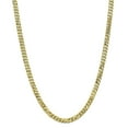 thumbnail image 1 of 10k 6.25mm Flat Beveled Curb Chain (Weight: 27.29 Grams, Length: 20 Inches), 1 of 4