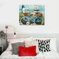 thumbnail image 5 of Jiayy Beach Canvas Wall Art for Bathroom Ocean Pictures Seaside Bicycle Lighthouse Canvas Print Seascape Painting Modern Coastal Home Bedroom  20x16in, 5 of 6