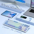 thumbnail image 2 of Teclado Gaming AULA 99 teclas Tri-Mode BT5.0/2.4GHz/USB-C Purple, 2 of 4